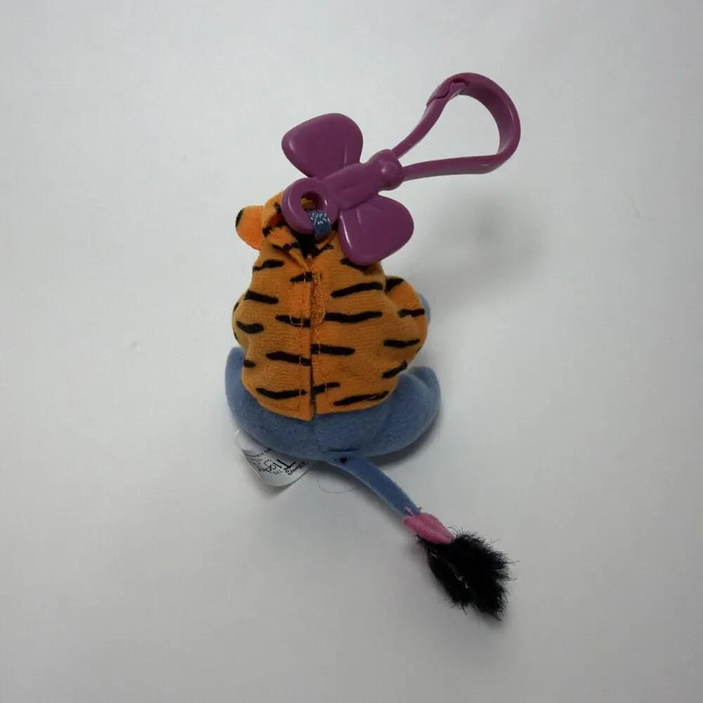 3 Disney Character Plush Clip On & Keychain, Stitch,Pluto & Eeyore